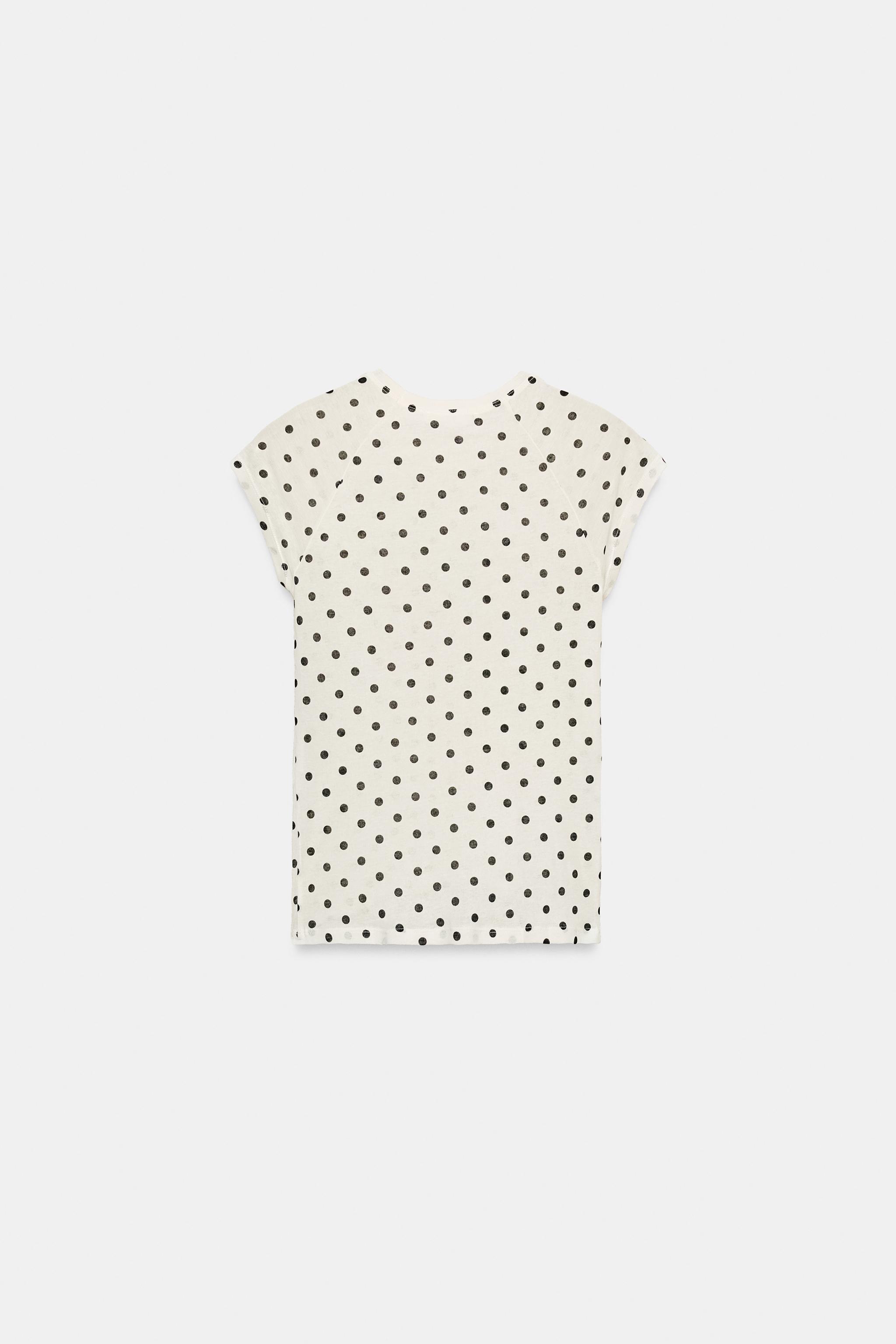 T-SHIRT SUPIMA® MANCHES COURTES À POIS
